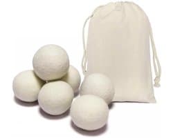 ProClean - Drogerballen - Wasdroger Herbruikbare Wollen Droger Ballen - Droogballen voor snellere droogtijd - Duurzaam - Wol - Set 6 stuks — afbeelding 1