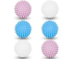 Famanu Droogballen, 6 stuks wasballen voor donsjacks, herbruikbare droogbal voor thuis, kledingreiniging