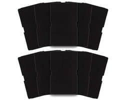 10-stuks wasmachine sponsfilter - Vervangend filter - Voor Beko, Grundig, Blomberg drogerfilters - Droger, droger, verdamper schuimfilters - Wasmachine filteronderdelen - Drogerfilter - Droger accessoires - Zwart