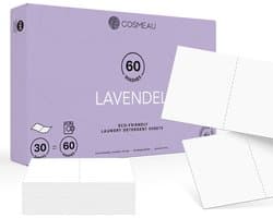 Cosmeau Wasstrips 60 Wasbeurten Lavendel - Wasmiddel - Wasvellen - Wasdoekjes - Detergent Sheets - Laundry Strips - Cosmo Cosmea Kosmo