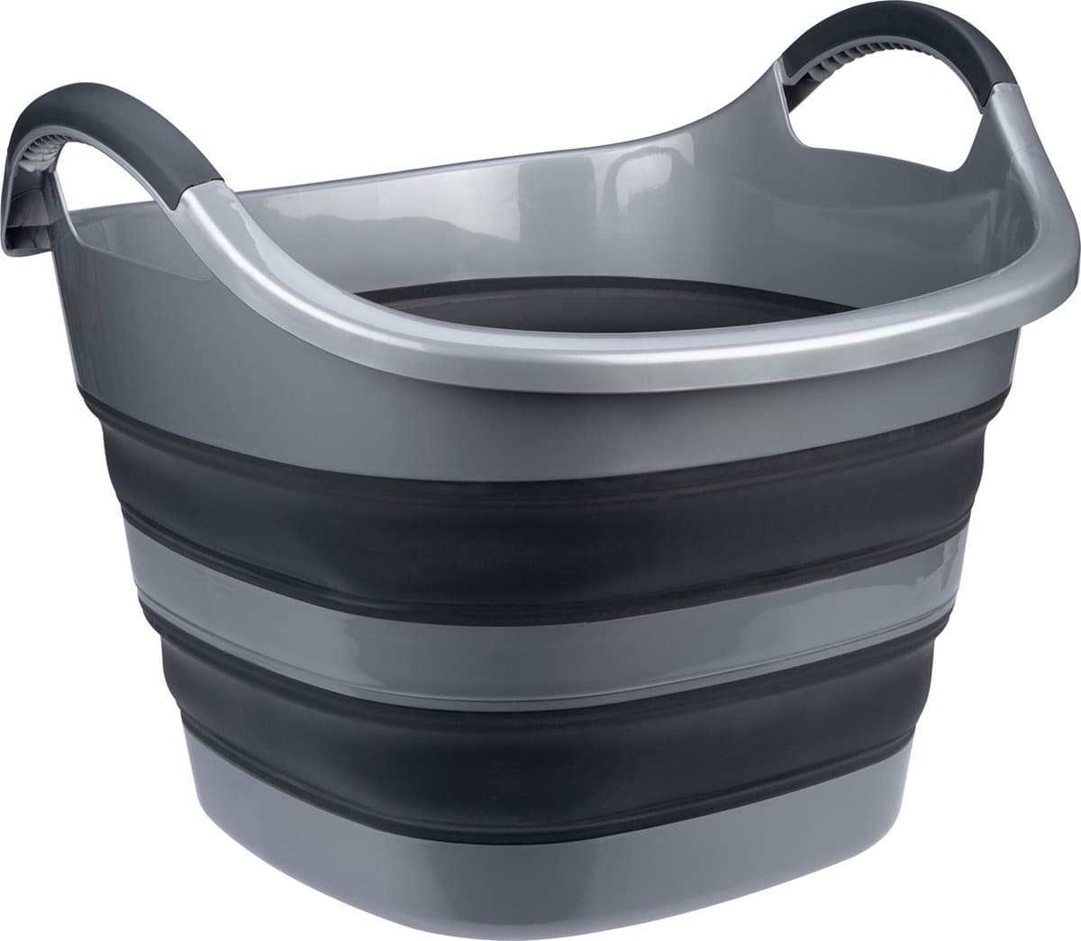 Abbey Camp Opvouwbare Wasmand - Teil - Grijs - 50 Liter - 56.7 x 60 x 44.4 cm — afbeelding 1