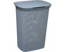 Kunststof wasmand met deksel 57 liter Five® - Blauw - Kunststof