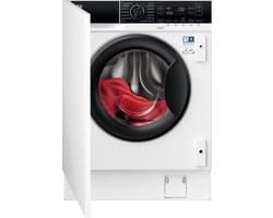 AEG Series 8000 LWR8WI7680, Voorlader, Ingebouwd, Wit, Links, Zwart, Knoppen, Draaiknop