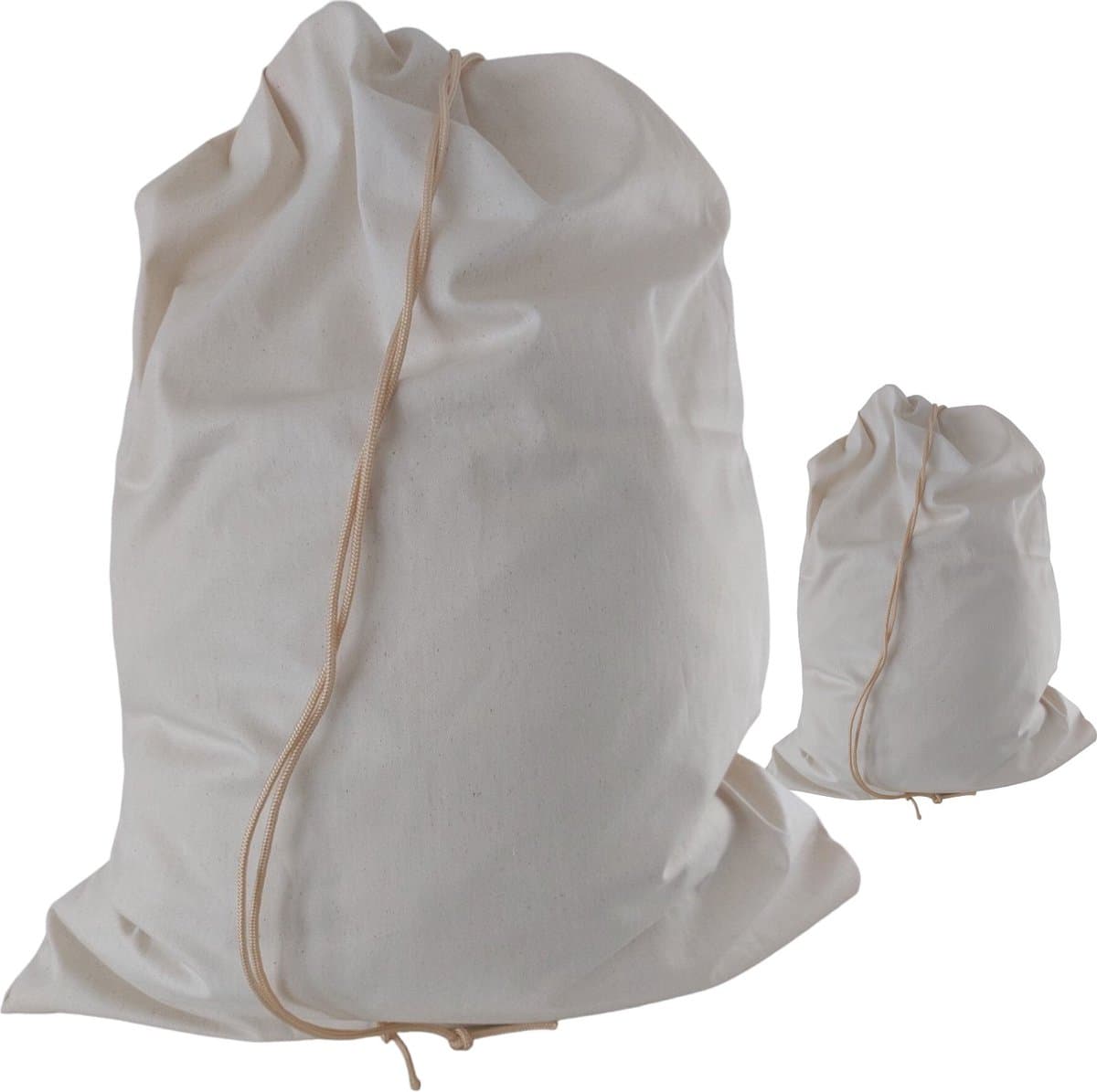 Bluvardi katoenen waszakken set van 2 stuks - heavy duty - Natural cotton - Natuurlijke katoenen zonder chemische behandeling — afbeelding 1
