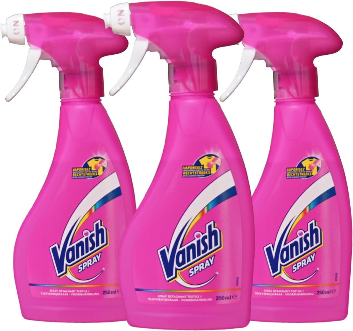 Vanish Spray 250 ml - Vlekverwijderaar - Wasmiddel 3x 250ml — afbeelding 1