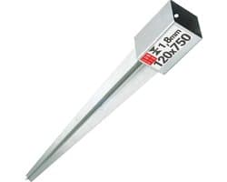 LUN FIX - Hameranker 120x120x2mm - Anker 750mm