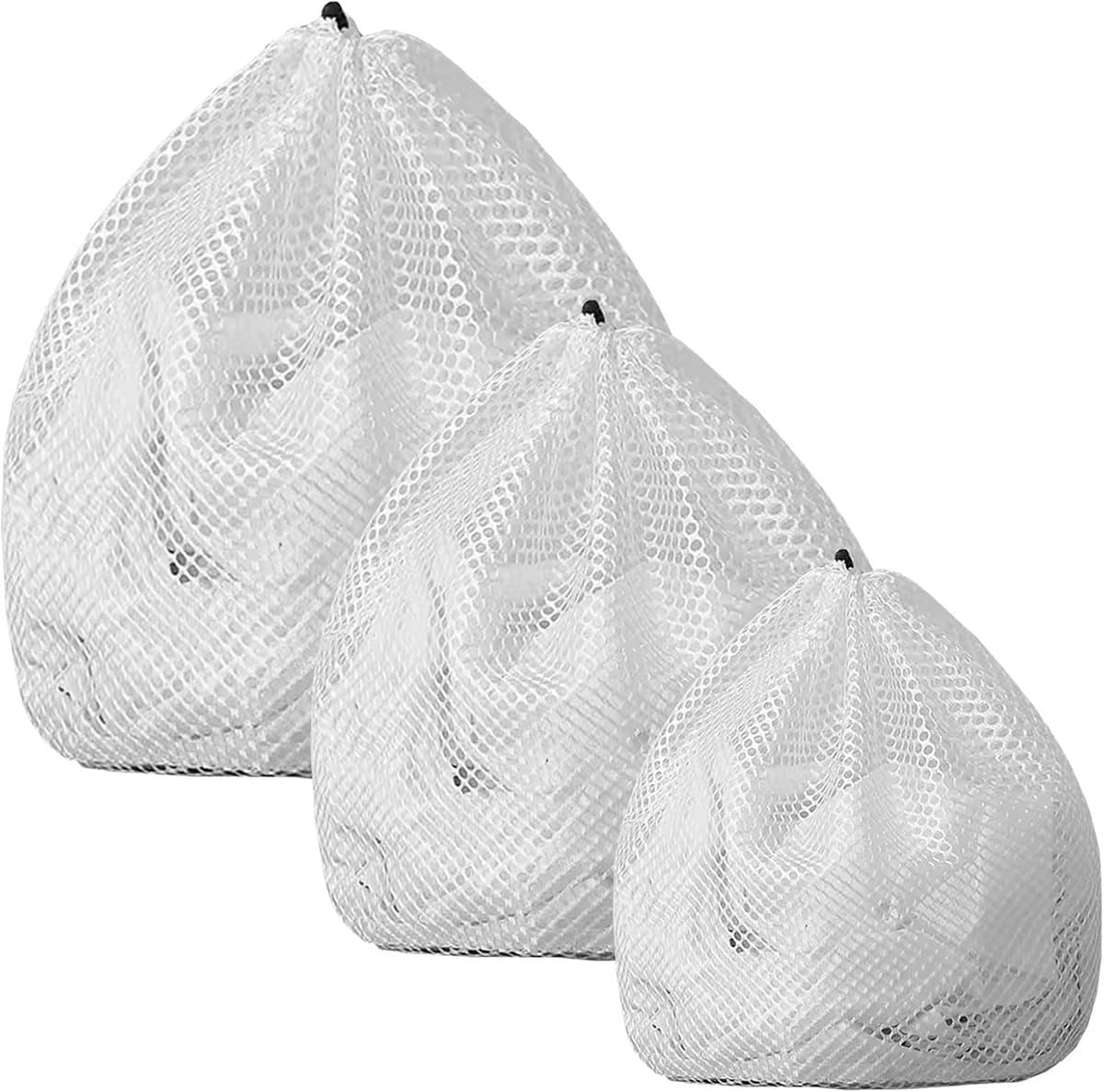 Waszakkenset 3 stuks (30x40 cm) - Herbruikbare en duurzame polyester zakken - met trekkoord - beschermen shirts, sokken en ondergoed in de wasmachine — afbeelding 1