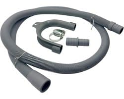 Fixem afvoerslang 1,5m wasmachine vaatwasser, geschikt voor 19mm 21mm aansluitingen - verlengslang afvoer slang met bocht en klemmen en verleng adapter - Geschikt voor alle merken — afbeelding 1