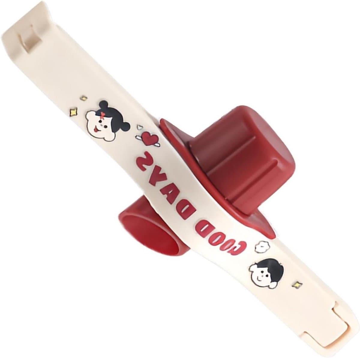 Herbruikbare Voedselzakclip - Zaksluiting Tuit - Voedsel Bewaren - Lekvrije Afdichting - 13.7cm Lengte - Wit — afbeelding 1