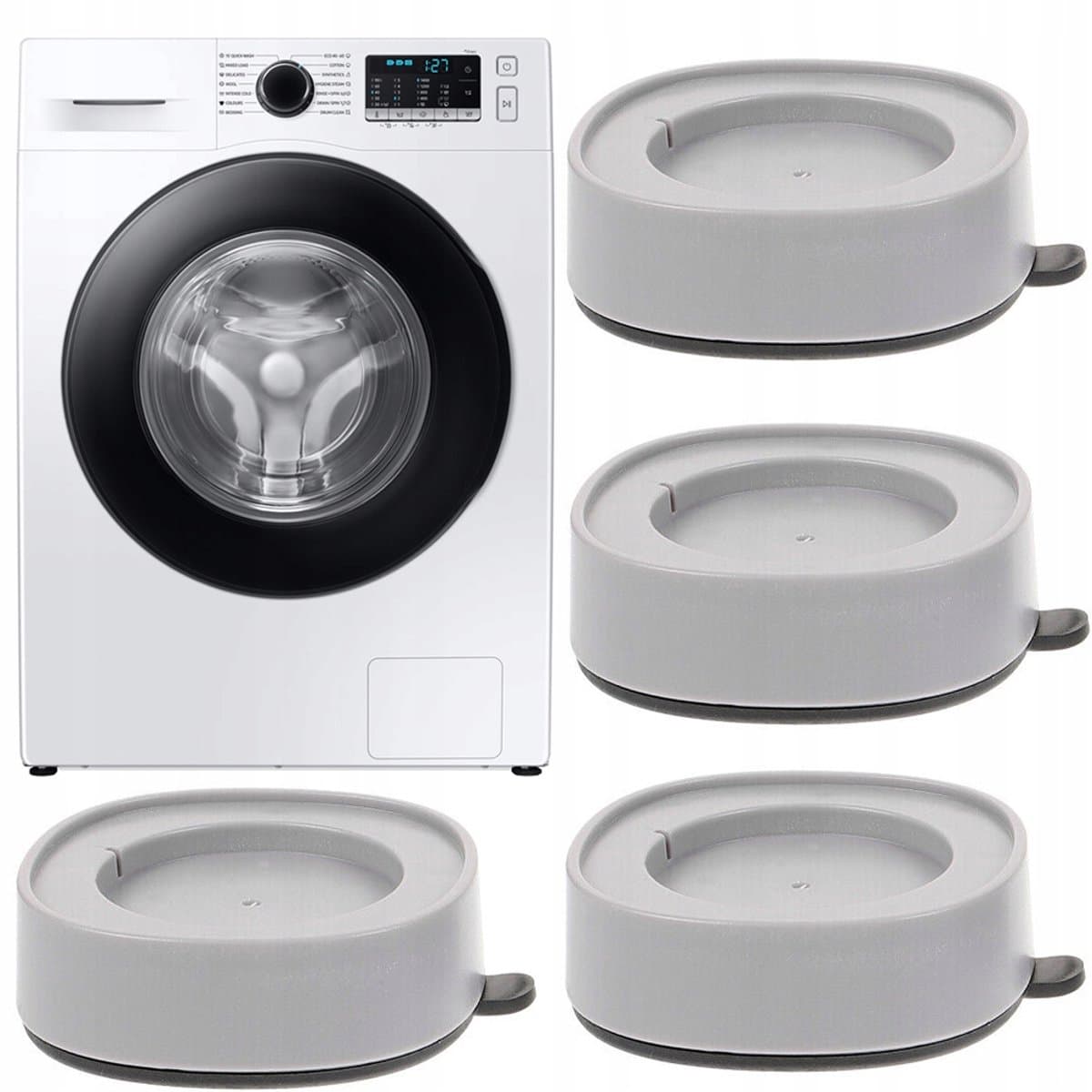 Trillingsdempers Wasmachine - 4 Stuks - Wasmachine Verhoger - Wasmachine Dempers - Droger - Vaatwasser — afbeelding 1