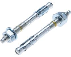 Betonanker - Wiganker Schroefbout - Zware Lasten Bevestigen - Gegalvaniseerd Corrosiebestendig - 16 mm x 135 mm - Zilver