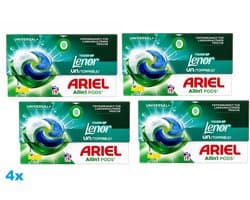 Ariel All-in-1 Pods Universal+ Touch of Lenor Unstoppables – 4 x 19 Wasbeurten - 4 Stuks