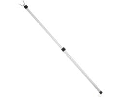 Kleding Droogpaal - Waslijnpool Intrekbaar - Kleding Drogen - Verstelbare Lengte - 125 cm - Zilver