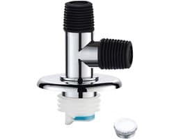 Afvoerslangconnector - Wasmachine aansluiting - Dubbele afvoer - Ingebouwde terugslagklep - 10 x 5 x 3 cm - Zoals afgebeeld