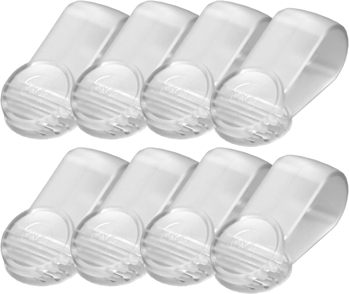 Handdoek Klemmen - 8 Stuks - Strandlaken Knijpers - Plastic Quiltclips - Badlaken Clips - Strandlakenrek wasknijpers - Knijpers - Sterke Handdoekklem - 7×3.2×2.9cm - Transparant — afbeelding 1