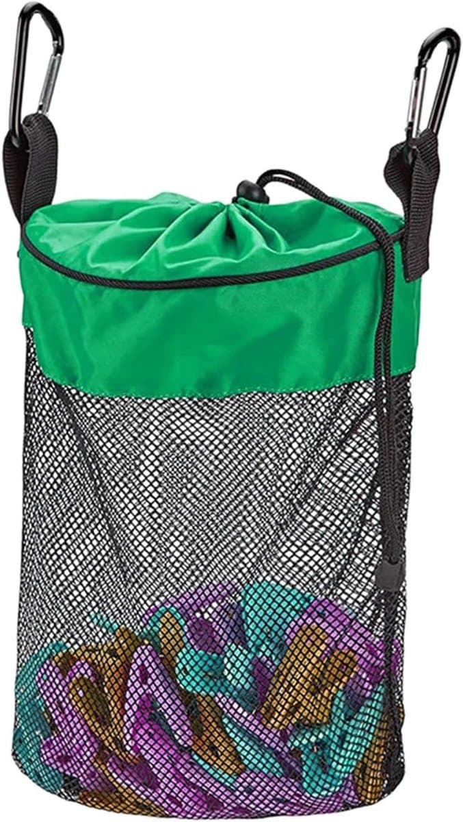 Wasknijper Tas - Knijperhouder Organizer - Wassen Buiten - Ventilerend Nylon Materiaal - 20 x 15 cm - Groen — afbeelding 1