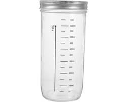1set Glazen Sealed Opslagpot Luchtdichte Inmaakpot Voor Granen Snoep Voedselopslag Transparante Keuken Organizer Met Ademend Elastische Band Duurzaam Herbruikbaar