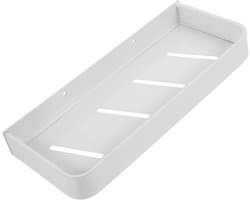 1set Wandrek Voor Keuken Badkamer Plakbare Opslagplank Zonder Boren Ruimtebesparende Organizer Voor Badkamer Keuken Elegante Wandmontage Met Grote Capaciteit