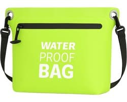 waterdichte tas, lichte Dry Bag waterdichte zak voor outdoor, camping, wandelen, strand, kajakken, zwemmen, groen, 4 Liter