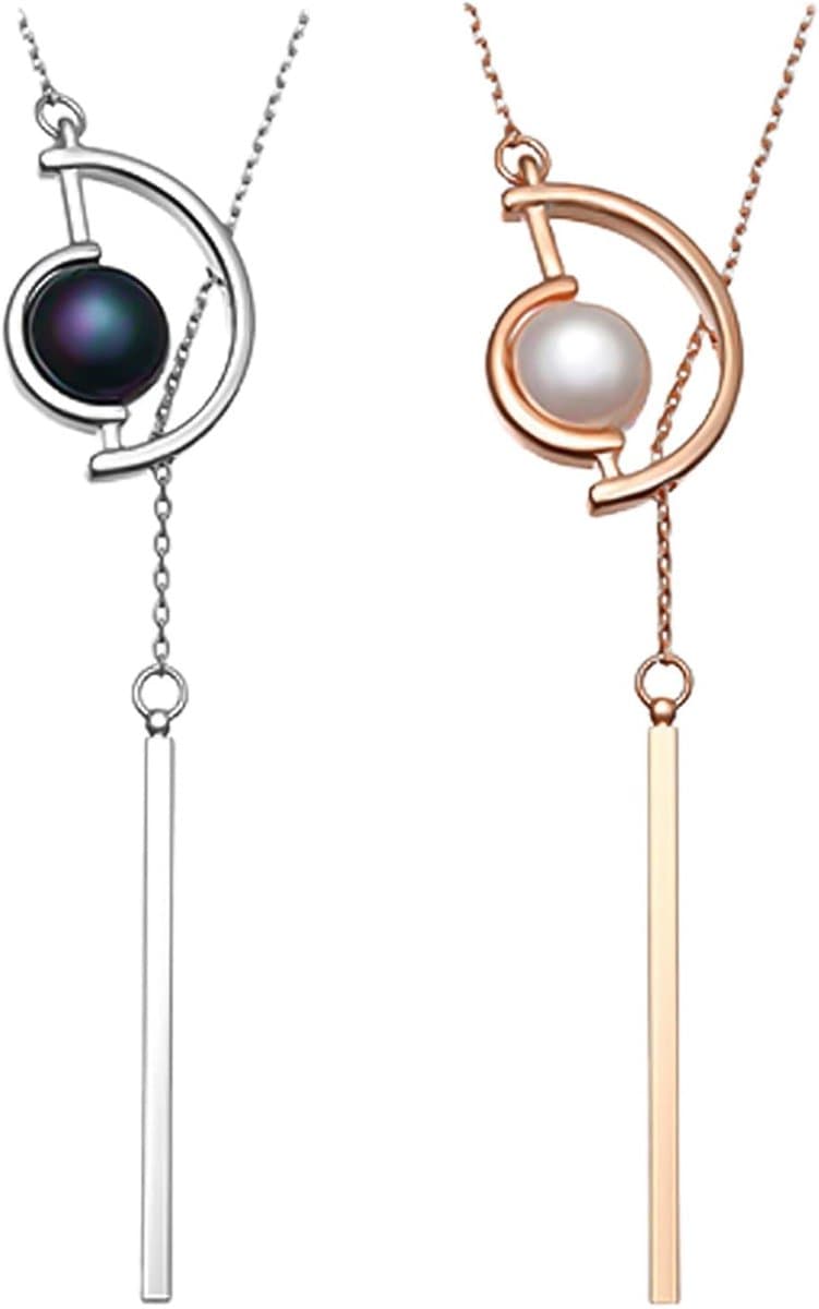 Dailygoods- Hangende Kettingen 70 Cm - Eenvoudig/Modieus - Gouden/Zilveren - 2 Stuks - Duurzaam - Ideaal Voor Dagelijks Gebruik - Halskettingen — afbeelding 1