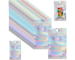 Holografische Zakken - 6 x 10 cm - Hersluitbare Waterdichte Zak met Geurbestendige Eigenschappen - Voor Snoep en Snacks