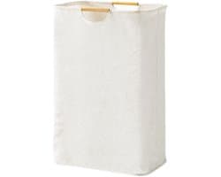 STILVORA Wasmanden - Stoffen Wasmand Wasmand Laundry Basket Opvouwbare Wasmand Met Hengsel Grote Wasmand Voor Badkamer / Slaapkamer, Oxford-Stof, Wit