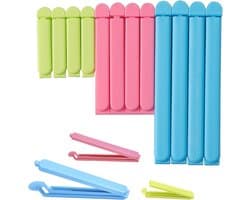 Herbruikbare Voedselzak Clips, Zakafsluiters voor Snacks, 12 Stuks in Meerdere Maten — afbeelding 1