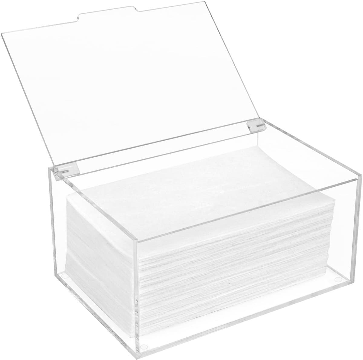 Dailygoods- Wasdroger Vel Houder - Doorzichtige Acryl Container met Deksel - Opbergdoos voor Wasknijpers - Droogballen - Waspods - 1,8 L Capaciteit — afbeelding 1