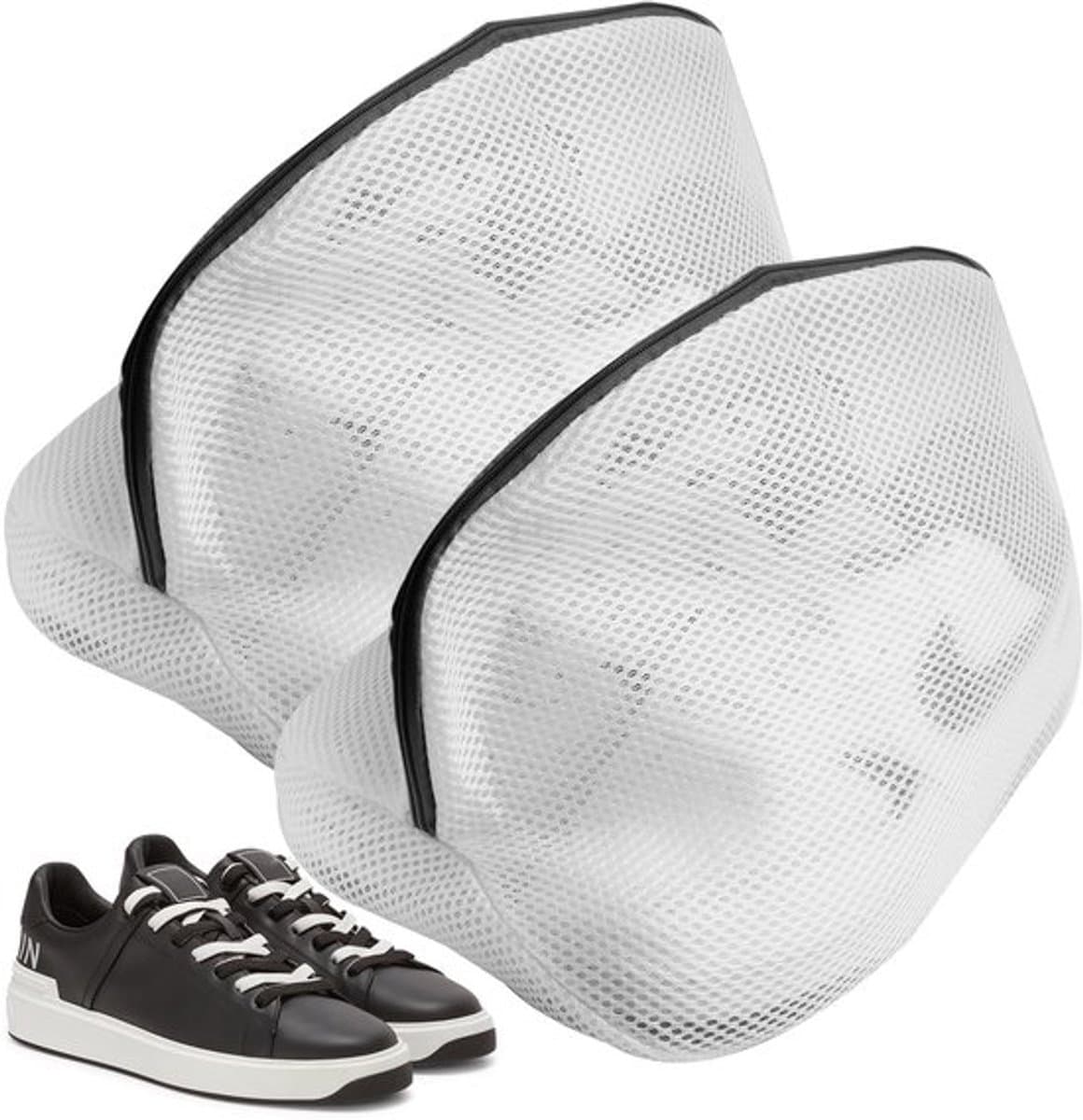 Dailygoods- Wasmachineschoenwaszakken - Herbruikbare Wasnetten - Dubbellaags Gaas - Universele Maat 24x24x40 cm - Bescherming voor Schoenen - Robuust Polyestermateriaal - Waszak — afbeelding 1