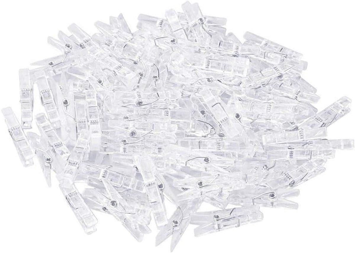 Mini Heldere Fotohangende Klemmen - 100 Stuks Plastic Foto Clips, Kleine Kledingknijpers voor Thuis, School en Kunstdecoratie — afbeelding 1