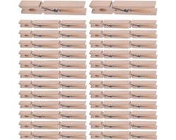 Houten wasknijpers - Kleine clips - Kleding drogen - Multifunctioneel gebruik - 400 stuks - Houtkleur