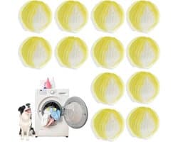 Dierenhaarverwijderaar - 12 stuks herbruikbare pluisballen voor wasmachine - Effectief verwijderen van dierenharen en pluisjes
