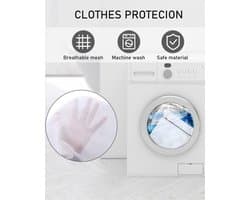 Waszak 4 Stuks - Grote Waszak - Waszakken voor Wasgoed - Opbergtas voor Kleding - Duurzaam en Herbruikbaar - Beschermt Kleding - Wasnet
