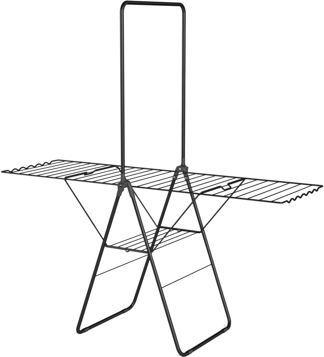 Wasophoogte® Wasrek - Droogrek - Rekkie plus Zwart - 25m drooglengte — afbeelding 1