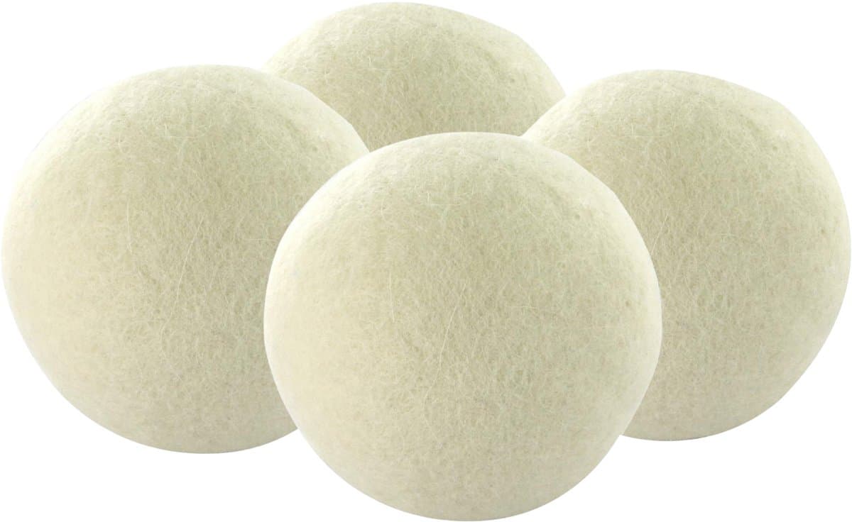 Home Deco Factory Wasbollen - 4x stuks - wol - droger - wassen - verkorten van droogtijd — afbeelding 1