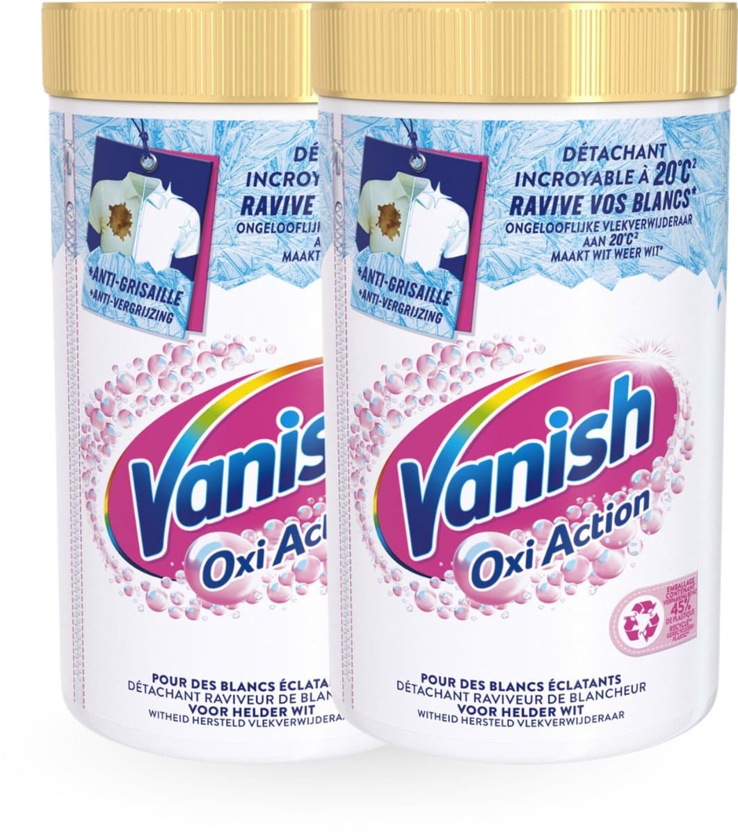 Vanish Oxi Action Whitening Booster Powder 1410g - 2 Stuks - Voordeelverpakking — afbeelding 1