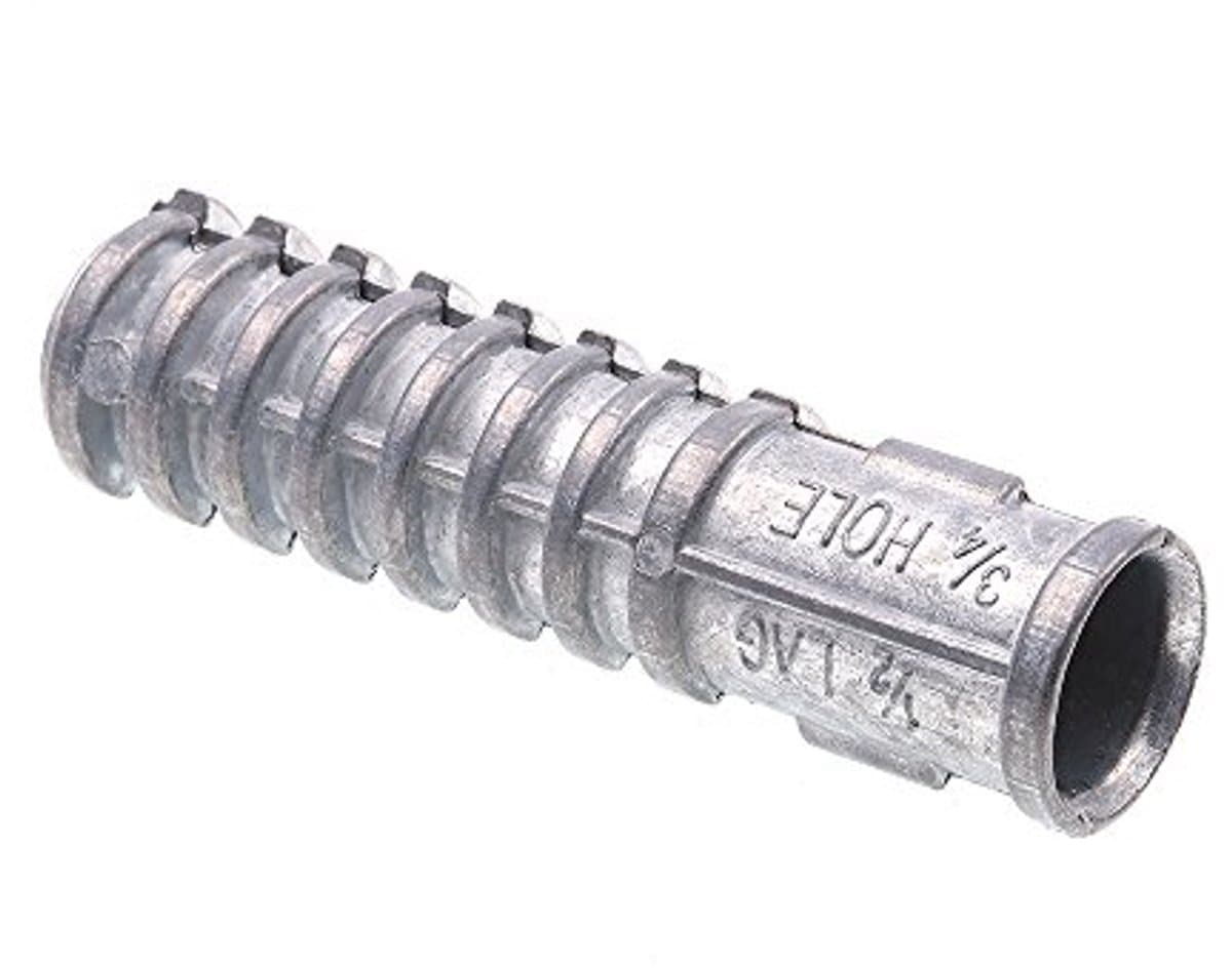 Zink Anker 1/2 inch x 3 inch - Pak van 10 Stuks — afbeelding 1