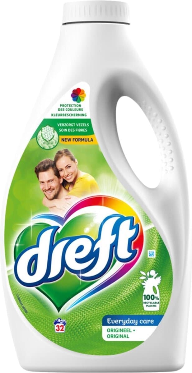 Dreft - Vloeibaar Wasmiddel - Gekleurde Was - Original - 32 Wasbeurten — afbeelding 1