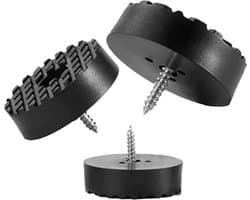 FSW-Products - 4 Stuks - Rubberen Voetjes - Ø18 mm - Onderzetters - Viltjes - Rubber Dopje - Meubelonderzetter - Meubelverhogers - Trillingsdemper - Anti Slip - Vloerbeschermers