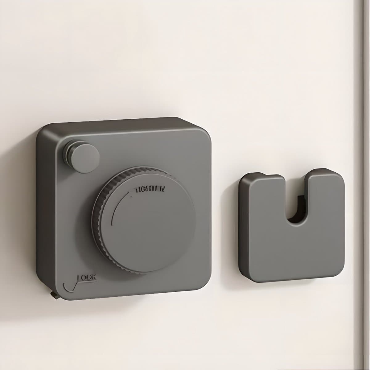 waslijn uittrekbaar - Onzichtbare waslijn - waslijndraad - Waslijn voor balkon - Waslijn voor badkamer - Zwart - 9*4*9 cm - Roestvrij staal/aluminium/ABS — afbeelding 1