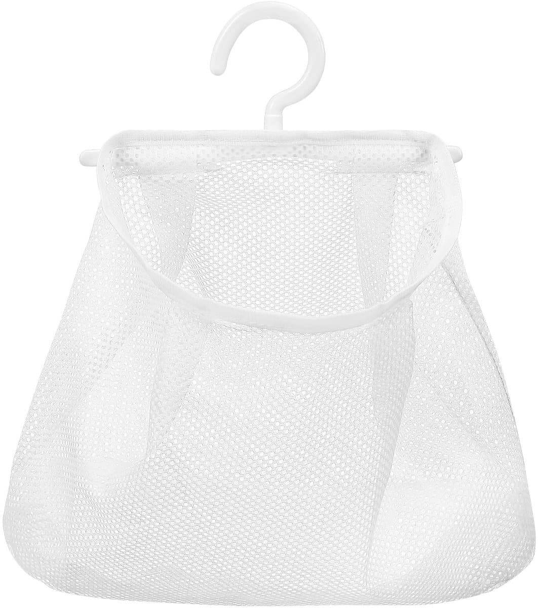 JHUBERS- Waszak - Ademend Mesh - Hangende Waszak met Haak - Opvouwbaar - Grote Capaciteit - 3 Ladingen - Ruimtebesparend - Wasmand — afbeelding 1