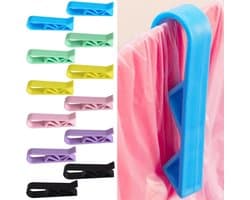Vuilniszak Clips - Afvalzak Houders - Net Afval Beheer - Sterke Anti-slip Klem - 12 Stuks Set - 6 Kleuren — afbeelding 1