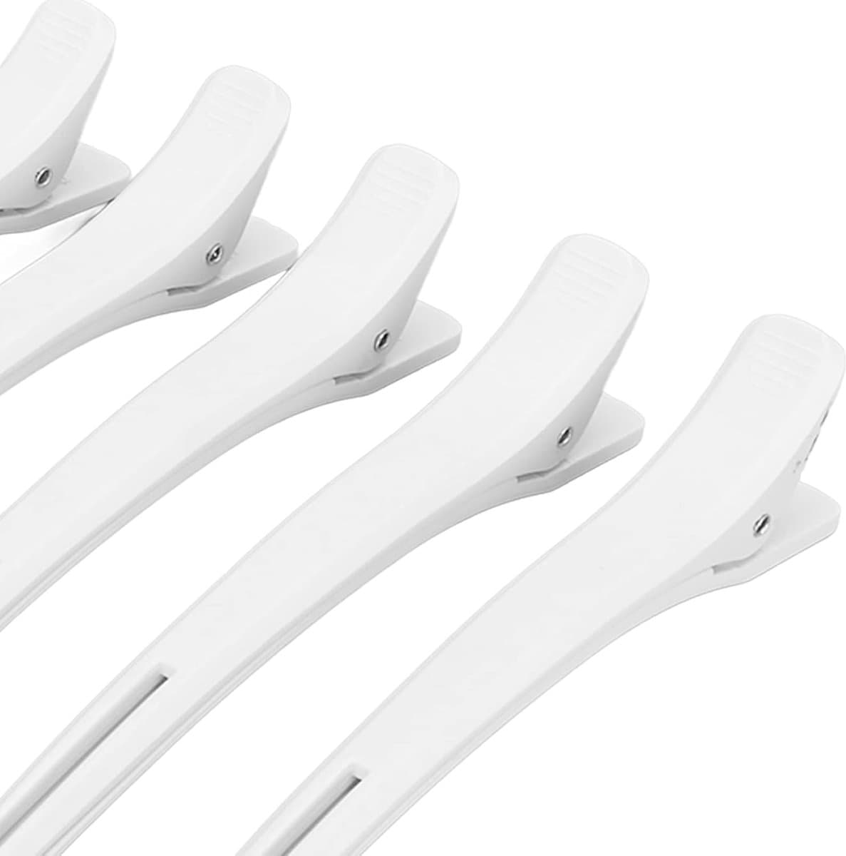 Haarspeld set - Eendenbek clips - Haarstyling thuis - Sterke grip - 12 stuks - Wit — afbeelding 1