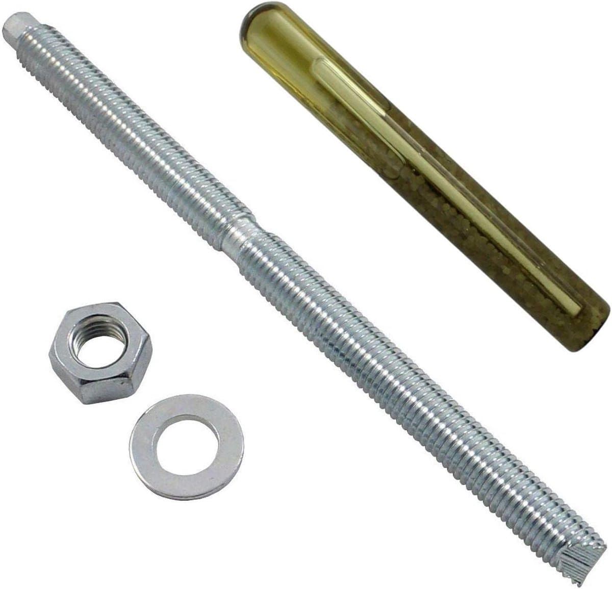 Ankerstang - Metaalanker Boutanker - Zwaar bevestigen - Doorsteekmontage - M12 x 180mm - Verzinkt — afbeelding 1