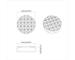 vidaXL - Meubelpoot - Pads - 2 - pcs - Zwart - Ø - 14 - x - 4 - mm - EVA