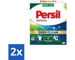 2 x Persil – Waspoeder – Witte Was - 57 Wasbeurten - Wasmiddel - Waspoeder - Diep Reinigen - Vlekken Verwijderen - Frisheid