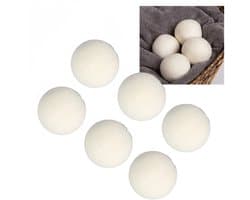 6 stuks Drogerballen – Wasballen – Viltbal – Herbruikbaar – Anti-Statisch – Energiebesparend - 3cm - Wit