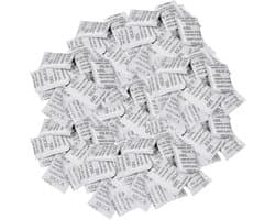 Zak met droogmiddel, 100 stuks x 1 g, silicagelzakjes, silicagelzakjes, droogmiddel, kleine zakjes, verwijderen vocht, stoom, geuren, luchtontvochtiger