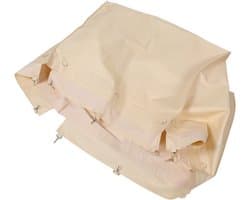 Large Commerciële Waszak met Ijzeren Waswagen Vervangzak Hoge Rechthoekige Liner Zware Stof Wasmand Organizer voor Hotel Professioneel Gebruik