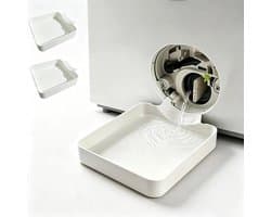 2 afvoerbakken geschikt voor wasmachine en vaatwasser - 17,8 x 17,8 cm - Waterkoker - Afvoerbak geschikt voor wasmachine en vaatwasser - Wit